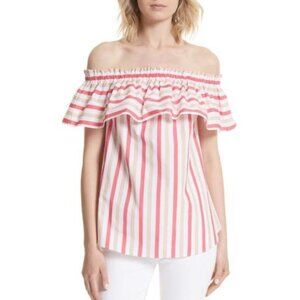 Kate Spade Off The Shoulder Stripe Top